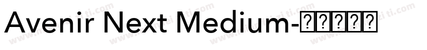 Avenir Next Medium字体转换